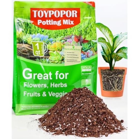 indoor houseplants potting soil 1 qt
