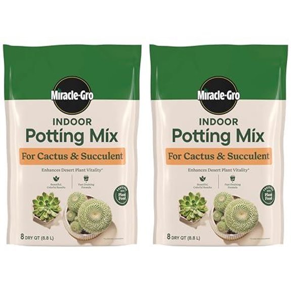 miracle gro cactus mix 8qt 2 pack