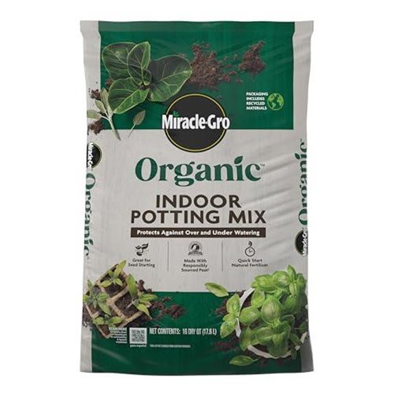 miracle gro organic indoor potting mix
