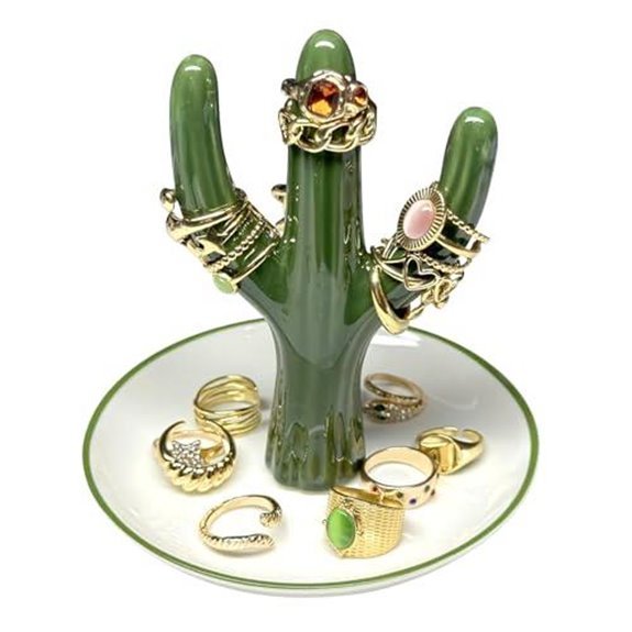 10 Best Places to Put Christmas Cactus in 2027 3 pudding cabin cactus ringholder